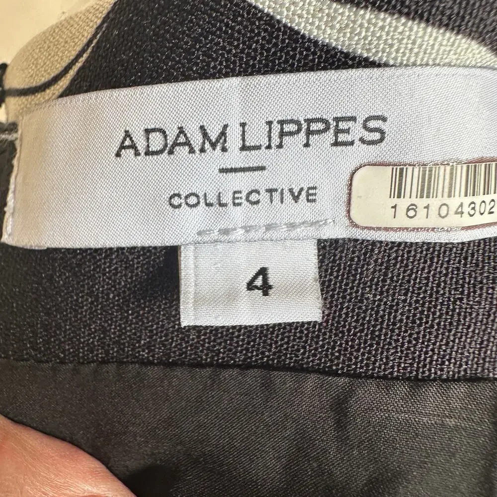 Adam Lippes Black Floral Mini Pencil Skirt Size 4 Career Polished Designer $270 - Picture 10 of 10